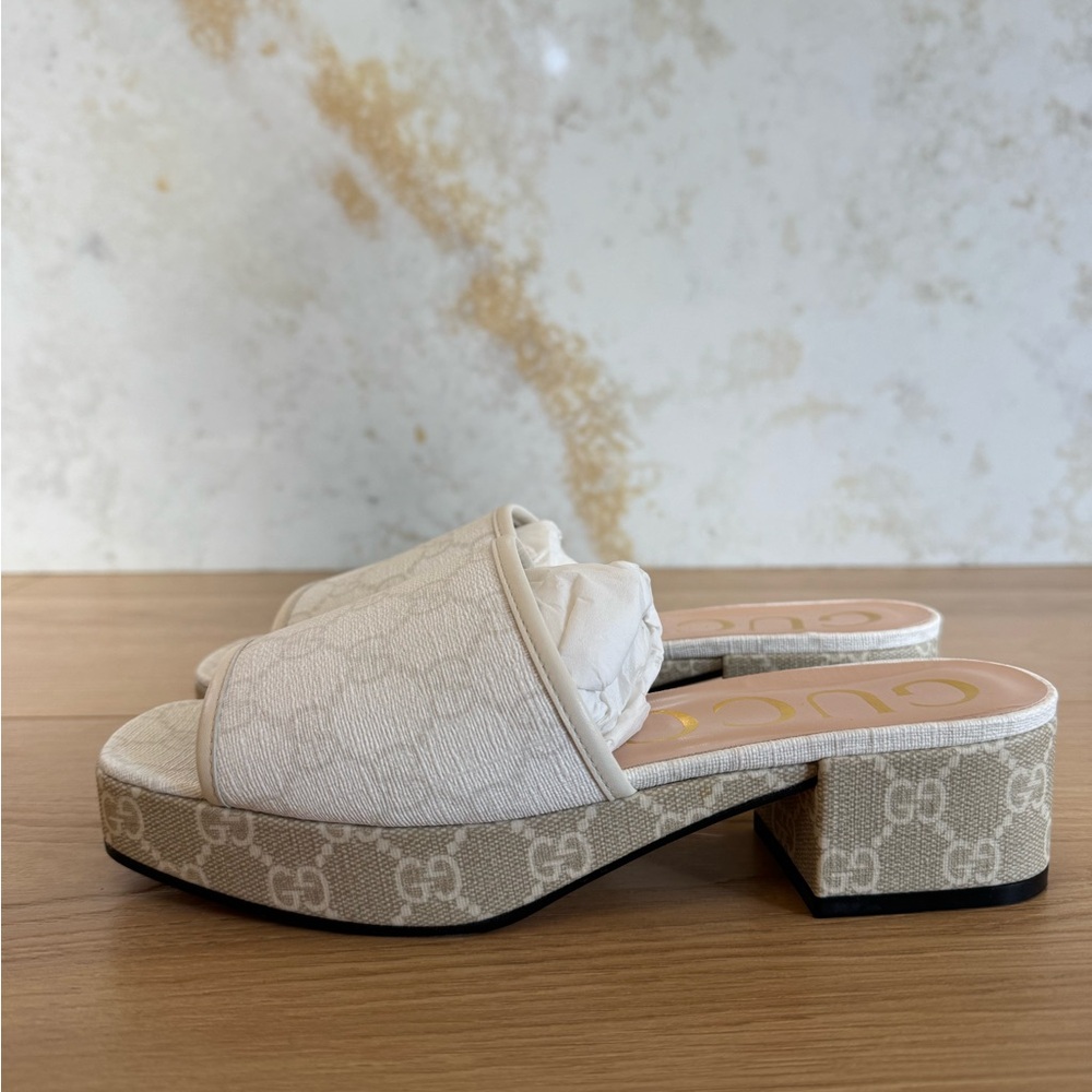Gucci Malaga Platform Mule Sandals - Size 36
